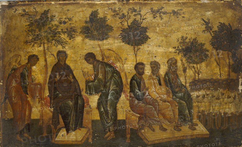 Icon of The Just in Paradise, early 16th century. Artist: Unknown.