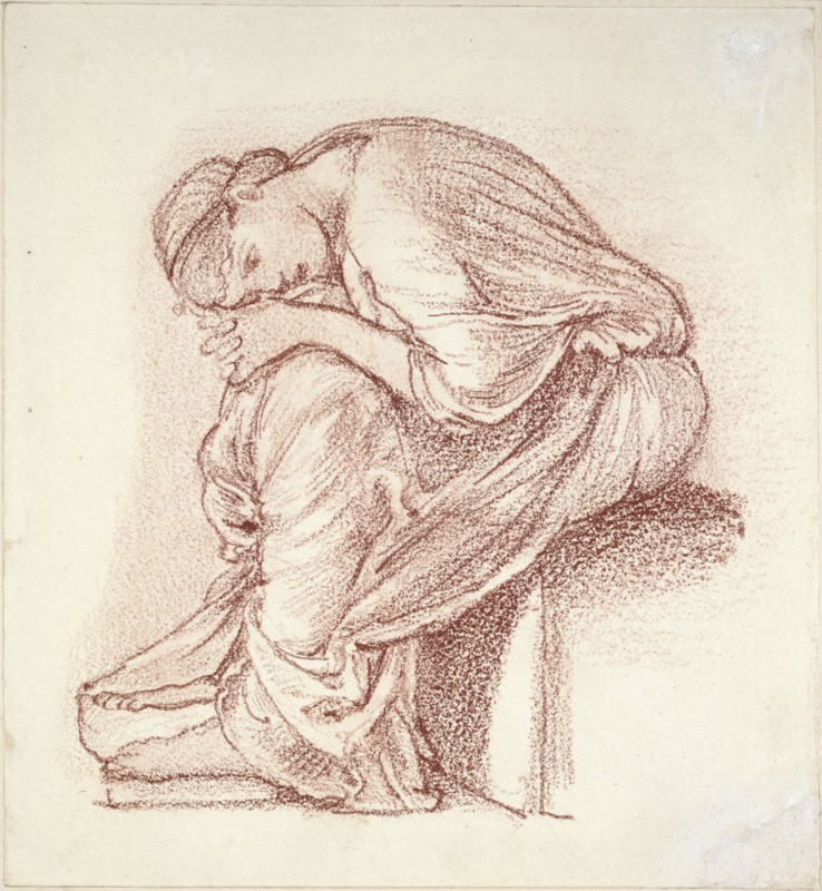 Seated Figure of a Woman, late 19th century. Artist: Sir Edward Coley Burne-Jones.