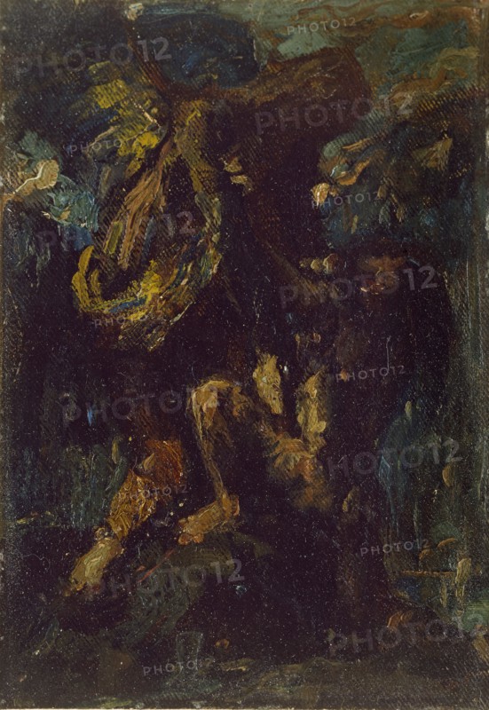 Jacob wrestling with the Angel, 19th century. Artist: Charles S Ricketts.