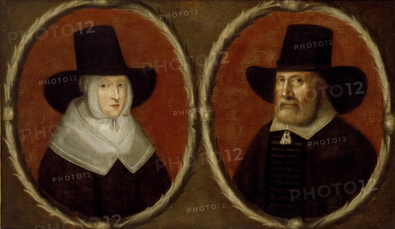 Portrait of a Couple, said to be John Tradescant the Elder and his Wife Elizabeth, c1630. Artist: Unknown.