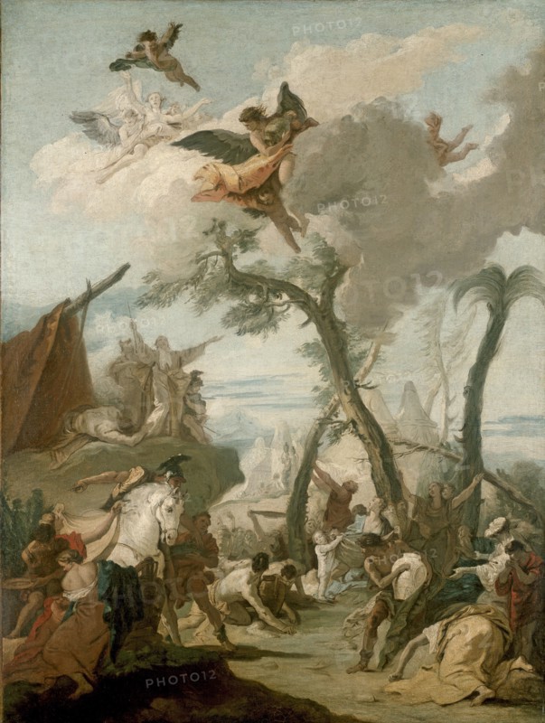 The Gathering of Manna, 17th century. Artist: Unknown.