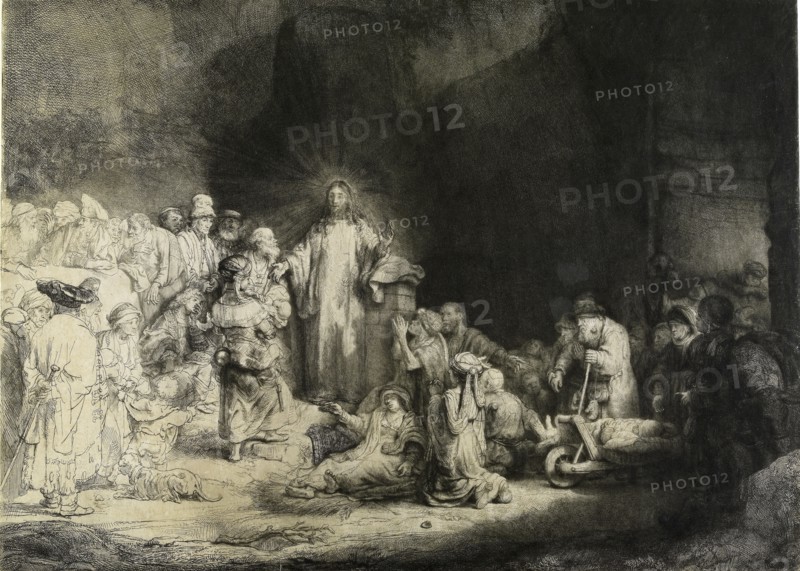 Christ healing the sick: the 'Hundred Guilder Print', c1649. Artist: Rembrandt Harmensz van Rijn.