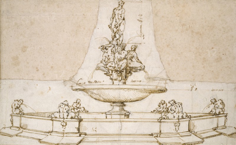 Design for a Fountain, late 16th century. Artist: Giambologna.