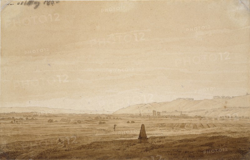 Landscape with an Obelisk, 1803. Artist: Caspar David Friedrich.