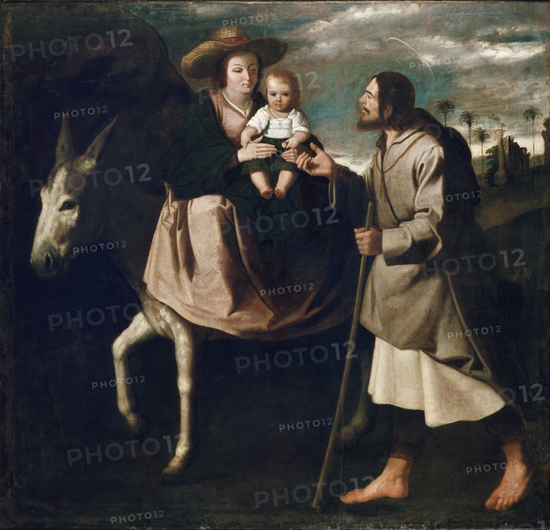 The Flight into Egypt, late 1630s. Artist: Francisco de Zurbaran.