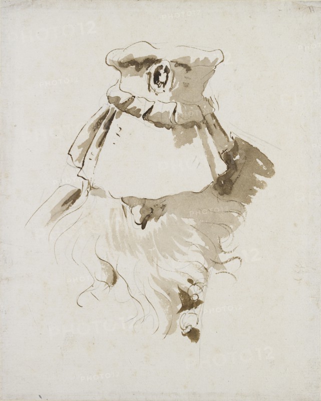 Head of a bearded Man, mid 18th century. Artist: Giovanni Battista Tiepolo.