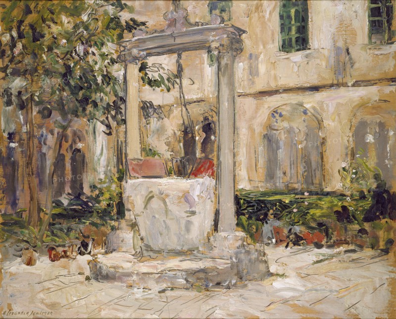 Cloister of the Dominican Monastery, Dubrovnik, early 20th century. Artist: Alexander Jamieson.