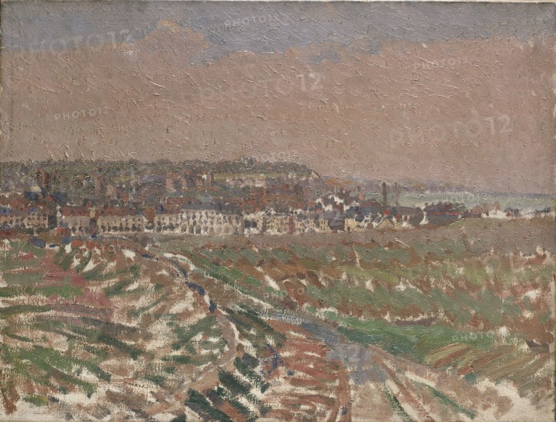 Dieppe from the West, 1910-1911. Artist: Harold Gilman.