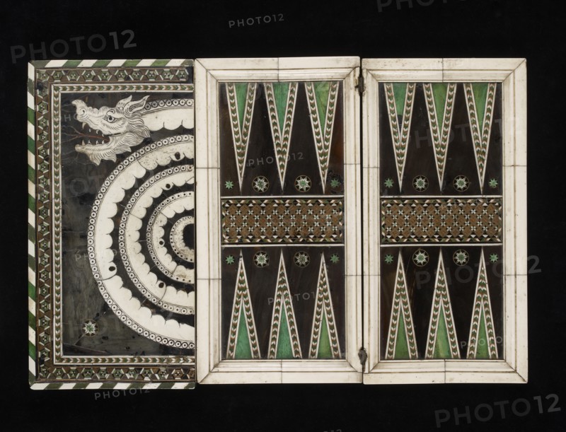 Travelling games board, 15th century. Artist: Unknown.