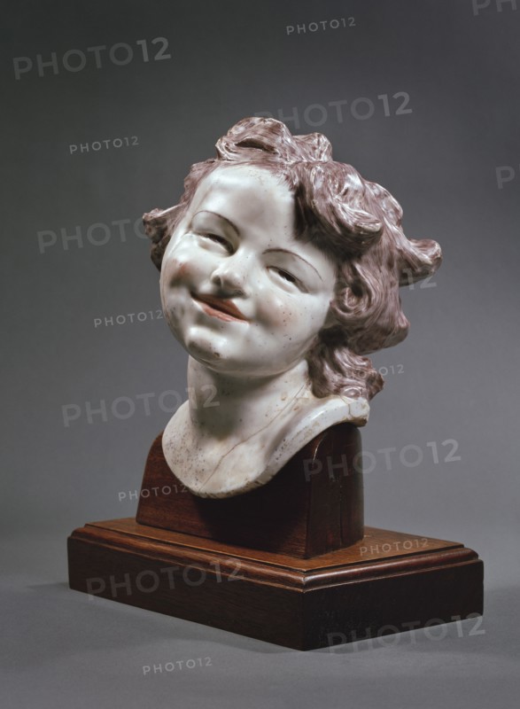 Head of laughing child, c1752. Artist: Louis Francois Roubiliac.