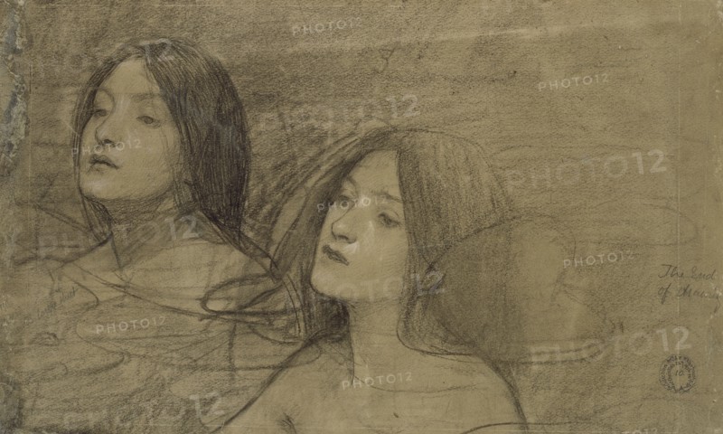 Study of two Nymphs for 'Hylas and the Nymphs', c1890s. Artist: John William Waterhouse.