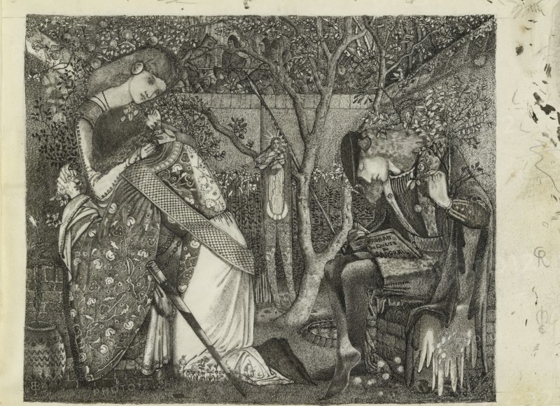 The Knight's Farewell, 1858. Artist: Sir Edward Coley Burne-Jones.