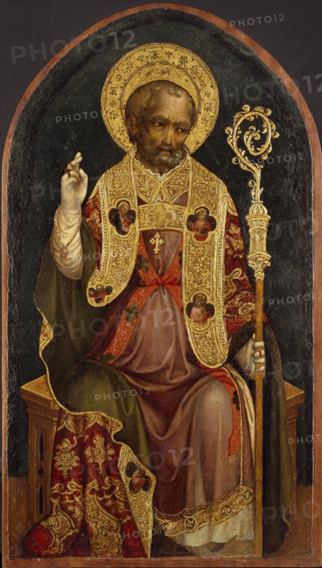 A Bishop Saint, c1440. Artist: Michele Giambono.