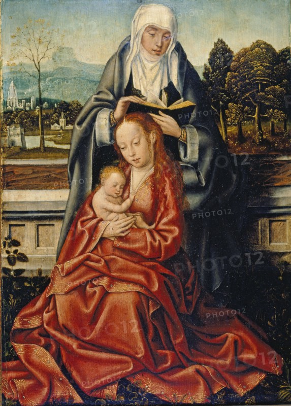 The Virgin and Child with St Anne, 15th century. Artists: Unknown, Virgin Mary.