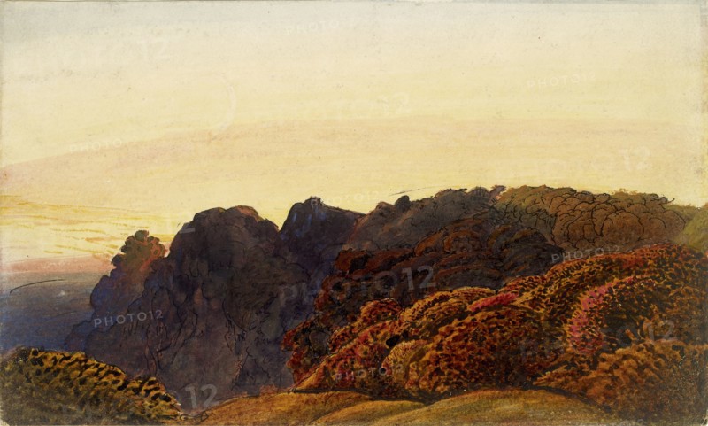 Yellow Twilight, c1830. Artist: Samuel Palmer.