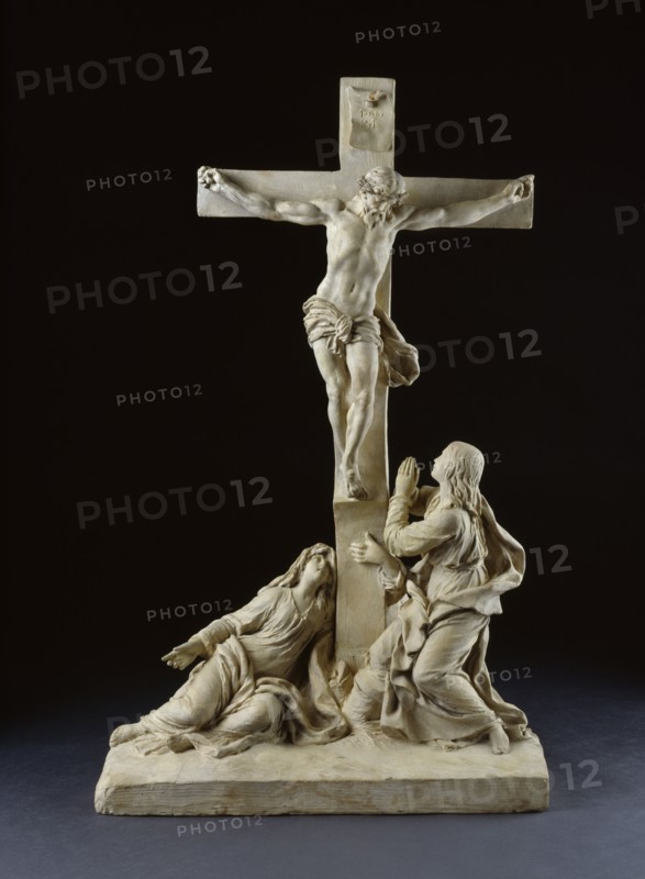 Crucifixion, with the Virgin Mary and Saint John the Evangelist, 1785. Artist: Claude Michel.
