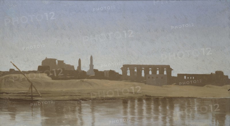 View of the Nile at Luxor, 1857. Artist: Jean-Leon Gerome.