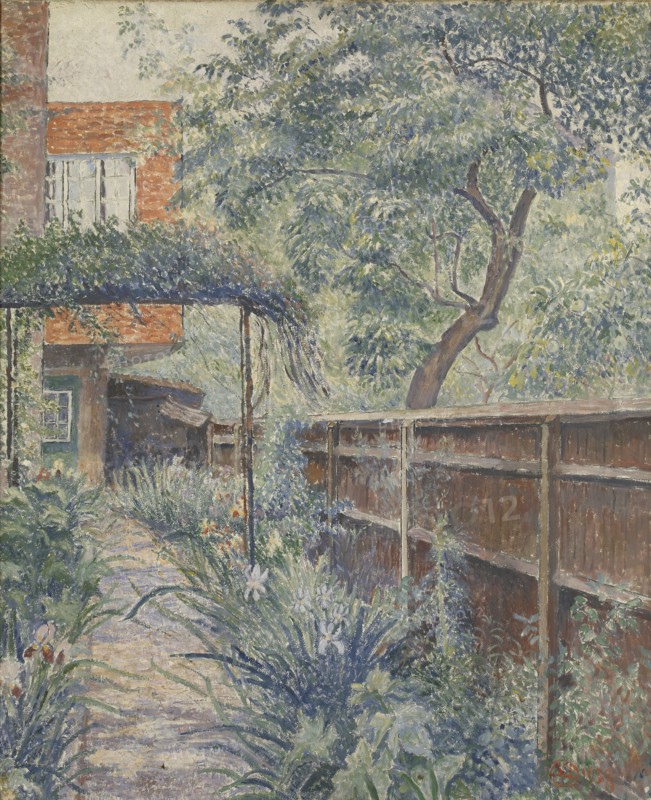 My Studio Garden, 1938. Artist: Lucien Pissarro.