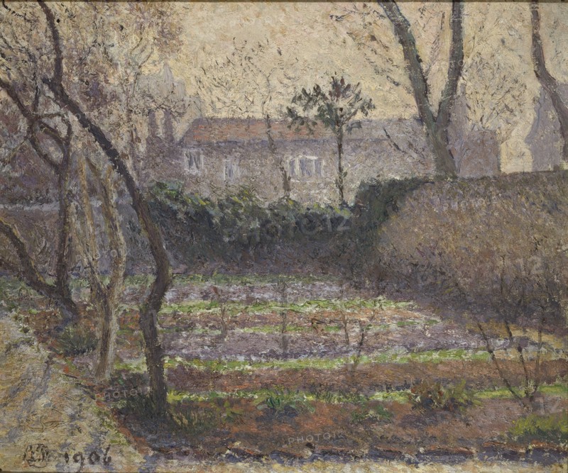 Hoar Frost, Chiswick, 1906. Artist: Lucien Pissarro.
