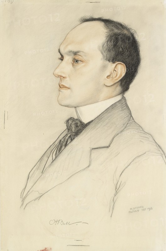 Portrait of Charles Francis Bell, 1913. Artist: William Strang.