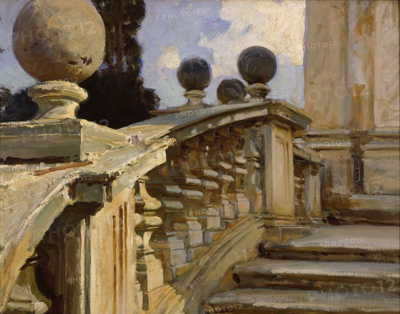 A Balustrade, c1880-1920. Artist: John Singer Sargent.