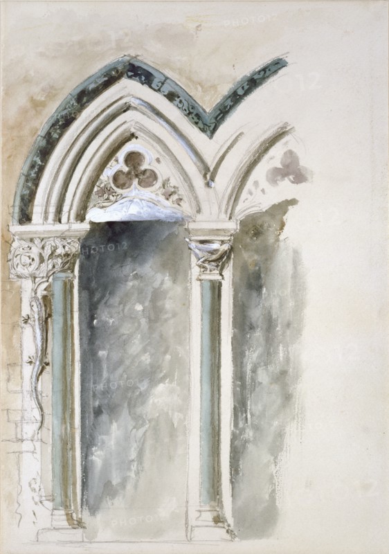 Design Studies for Capitals for the University Museum, Oxford, 19th century. Artist: John Ruskin.