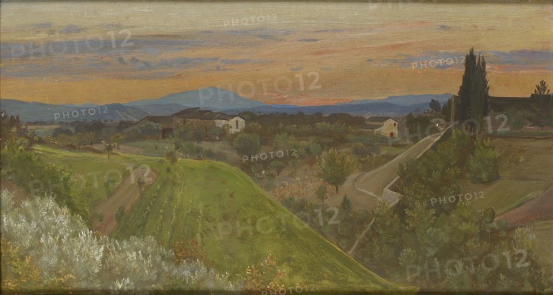 View of Monte Amiata, Tuscany, c1880. Artist: Giovanni Costa.