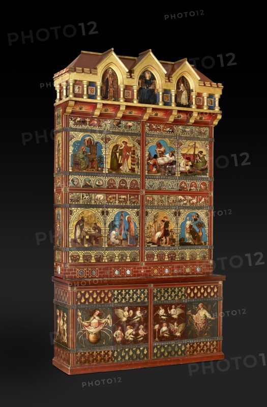 Great Bookcase, 1856-1862. Artists: William Burges, Sir Edward Coley Burne-Jones.