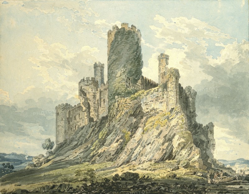 Conway Castle, c1793. Artist: Thomas Girtin.