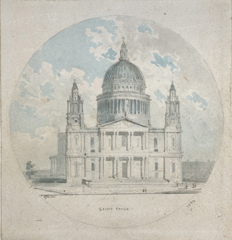 St Paul's Cathedral, c1790. Artist: Thomas Girtin.