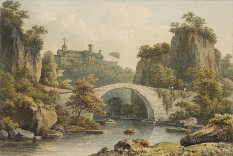 Civita Castellana, c1792-1799. Artist: John Warwick Smith.