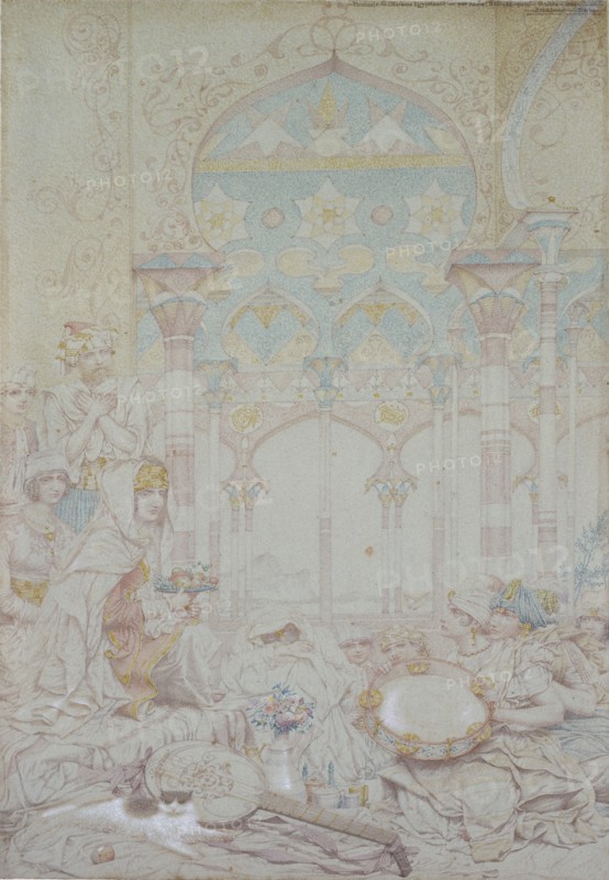 Fantaisie de l'Hareme Egyptienne, 1865. Artist: Richard Dadd.