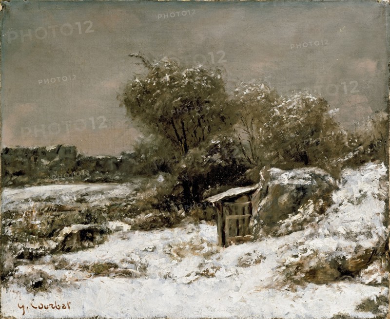 Winter Scene, post 1855. Artist: Gustave Courbet.