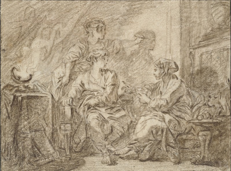 The Invention of Drawing, mid 18th century. Artist: Francois Boucher.