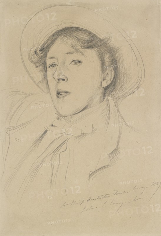 Portrait of Vernon Lee, 1889. Artist: John Singer Sargent.