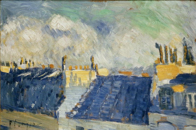 Blue Roofs, Paris, 1901. Artist: Pablo Picasso.