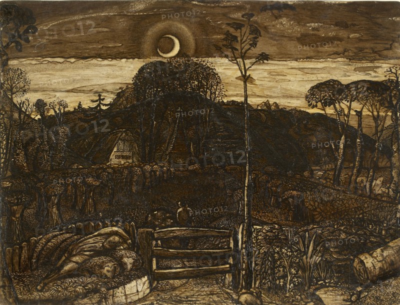 Late Twilight, 1825. Artist: Samuel Palmer.