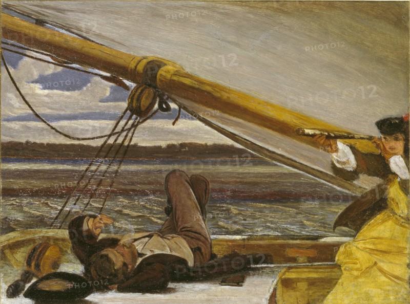Outward Bound, mid 19th century. Artist: Augustus Leopold Egg.