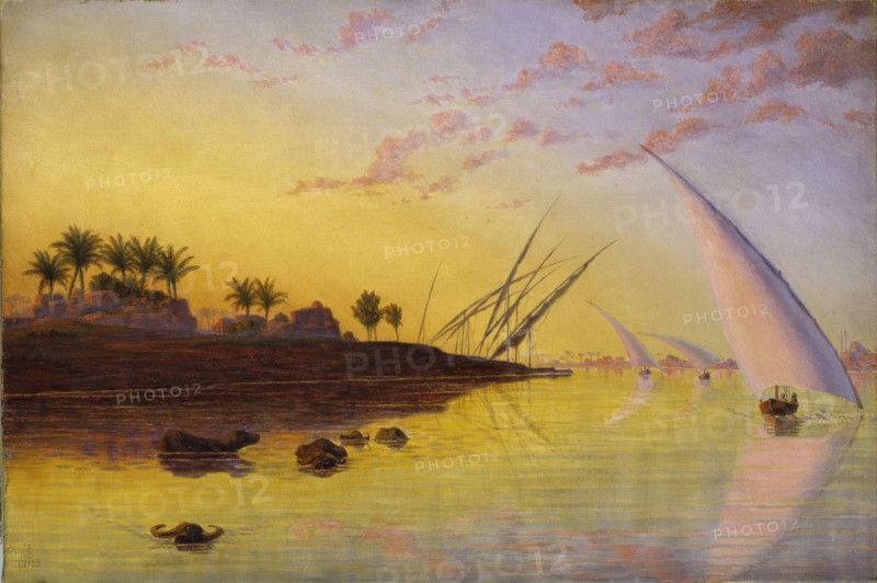 View on the Nile, 1855. Artist: Thomas Seddon.
