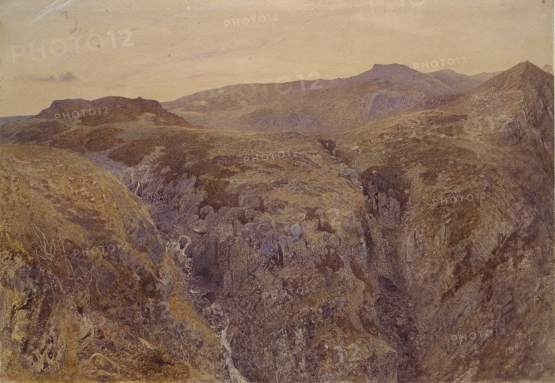 Welsh Landscape, 1858. Artist: Alfred William Hunt.
