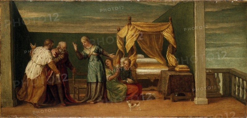 Judith receiving the Ancients of Bethulia, c16th century. Artist: Unknown.