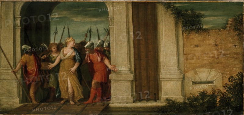 Judith leaving Bethulia, c16th century. Artist: Unknown.