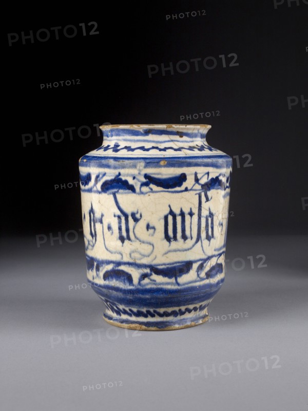 Albarello (storage jar), c1500-1550. Artist: Unknown.