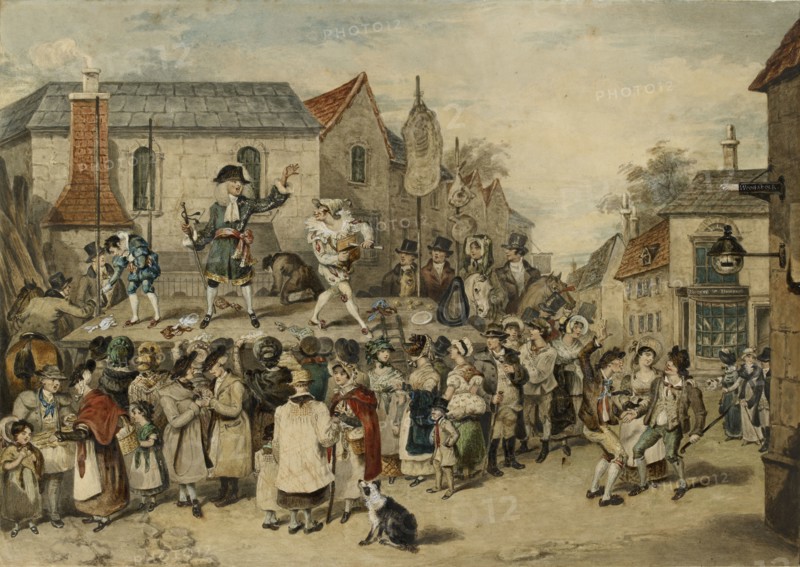 A Fair at Woodstock, 1838. Artist: Charles Turner.