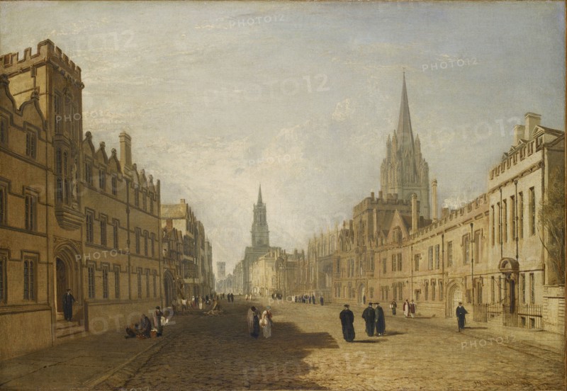 View of the High Street, Oxford, 1809-1810. Artist: JMW Turner.