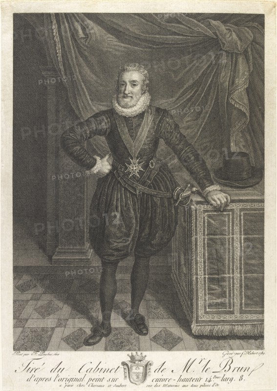 Portrait of Henri IV, c1760s. Artist: Antoine de Marcenay Ghuy.