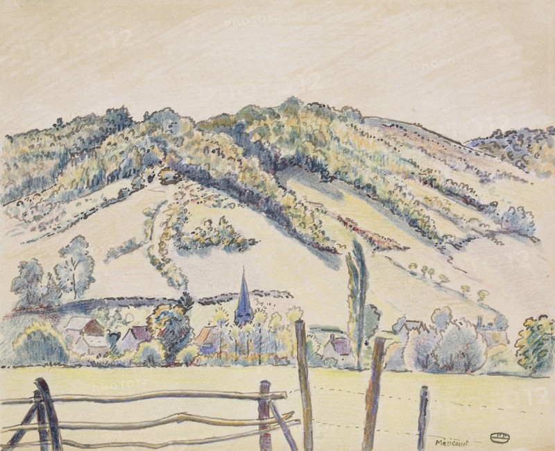 Mericourt, 1919. Artist: Lucien Pissarro.