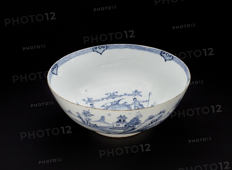 Punch Bowl-Ancient and Honourable Society of Bucks, c1760. Artist: Unknown.