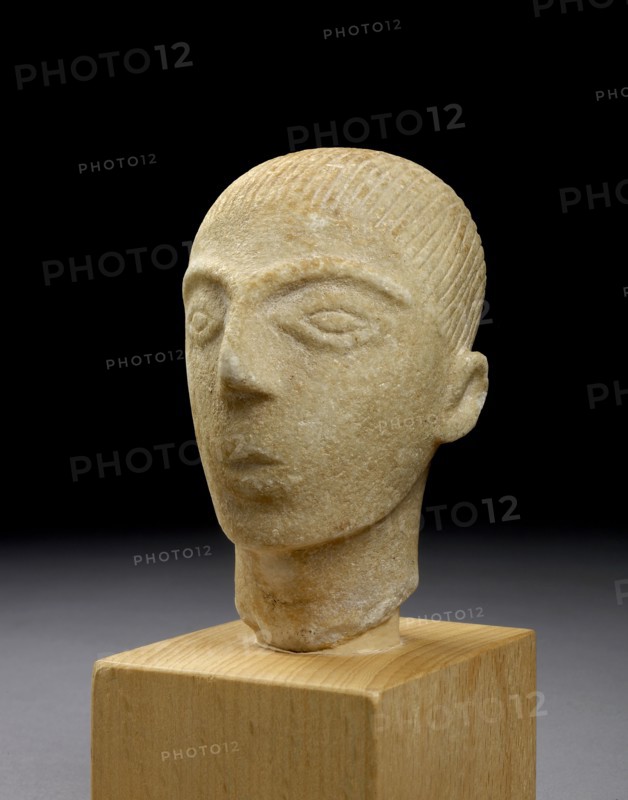 Head of a Cycladic figurine, EC II-III (if original), 2700-2300 BC. Artist: Unknown.