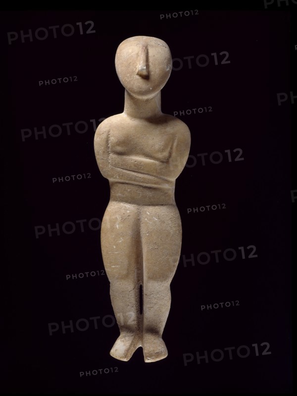 Cycladic figurine, Early Cycladic II Period, c2800-c2300BC. Artist: Unknown.